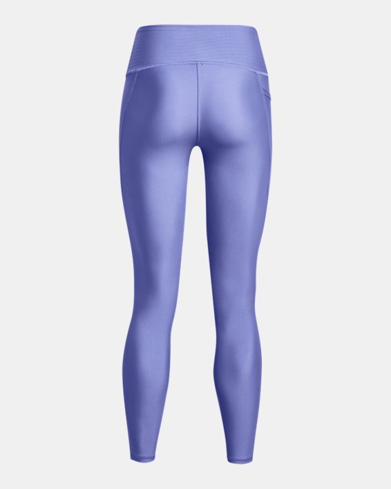 Damen HeatGear® Armour No-Slip Waistband Full-Length-Leggings, Blue, pdpMainDesktop image number 5
